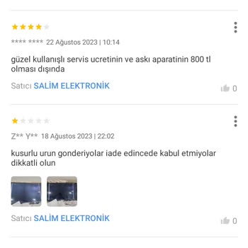 Onvo Bozuk TV İadesi