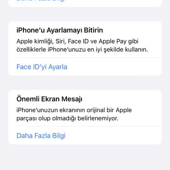 Vodafone Yenilenmiş Cihazda Kullanılan Parçaların Orijinal Olmaması