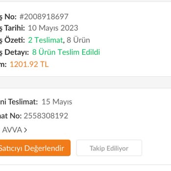 Avva Giyim Kalitesiz Ürünler Gönderilmiş
