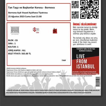 Passo Konser Bileti İadesi