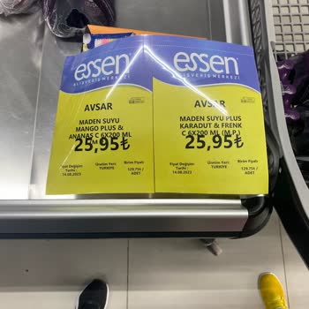 Essen Market Etiket Ve Kasada Fiyat Farkı