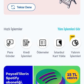 Paycell Kredi Limitim Görünmüyor