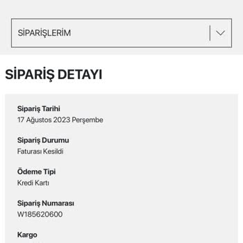 D&R Siparişin Kargolanmaması Ve İptal Talebi