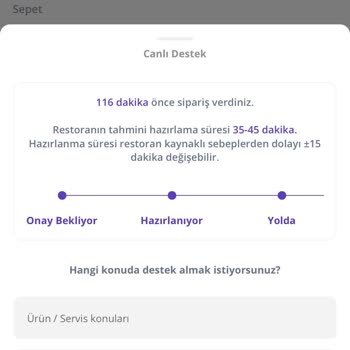 PizzaLazza Siparişim Ortada Yok