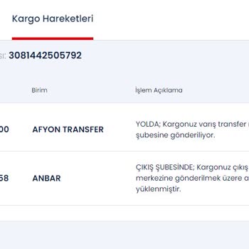Aras Kargo Kargo Teslim Süreci