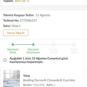 Trendyol 12 Ağustos Da Verdiğim Siparişi Halen Göndermiyor