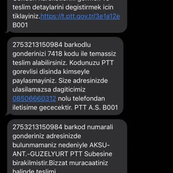 PTT Kargonun Kalitesizliği