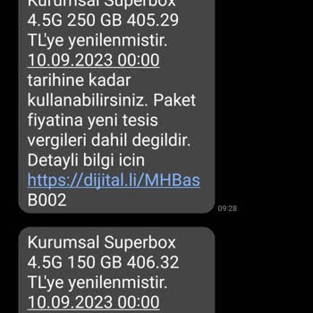 Turkcell Firmasından Gelen Spam Mesajlar
