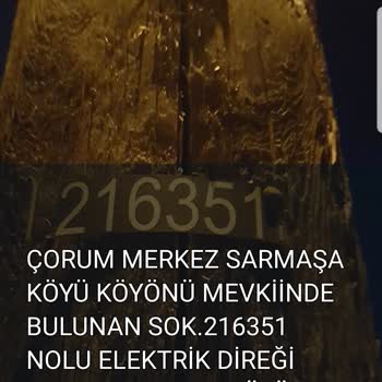 YEDAŞ Sokak Lambası Arızası
