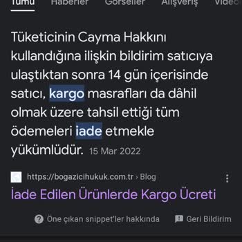 Modaselvim İadede Kargo Ücreti İadesi