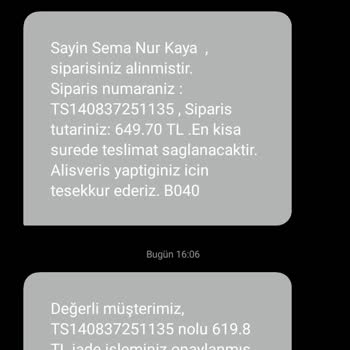 Modaselvim İadede Kargo Ücreti İadesi