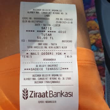 Bozcaada Belediyesi Adadan Çıkışta Alınan 50 Tl