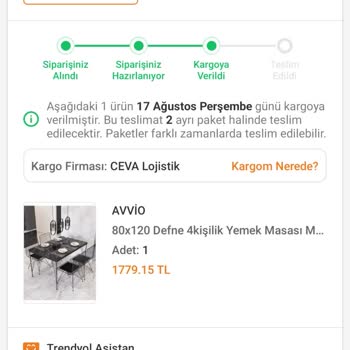 CEVA Logistics Kargom Elime Ulaşmadı