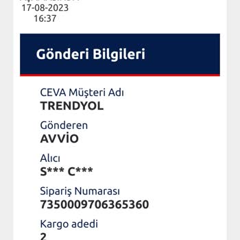 CEVA Logistics Kargom Elime Ulaşmadı