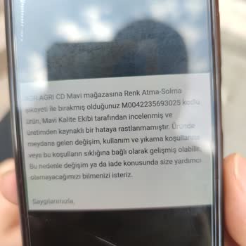 Mavi Markalı Üründe Sıkıntı