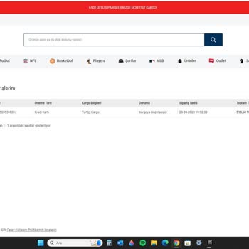 NSJ Sportive Nsj Spor Giyim Ürünleri Parasını Aldığı Ürünleri Göndermiyor.