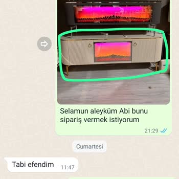 Efe Mobilya adını kullanan (efemobilyaam instagram)Efe Mobilyam Şömineli TV Ünitesi