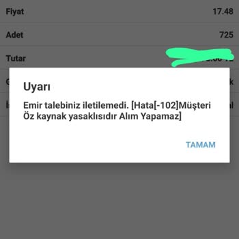ING Hisse Senedi Alımı Yapamıyorum.