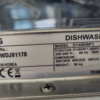 LG Bulaşık Makinesi Tel Paslanması