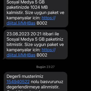 Hatalı Veri Kullanım Kaydı Turkcell