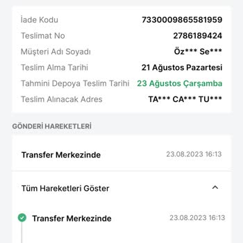 Trendyol Express Kargo Mağduriyeti Kargonun Zamanında Ulaşmaması