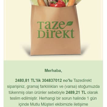 Tazedirekt Sipariş Teslim Problemi