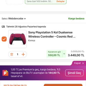 Hepsiburada Mağazasında Kupon Kullanamama