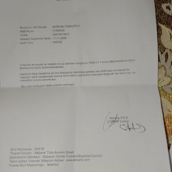 Akbank Gecikmeli Bakiye Yatırdım Kalkmıyor