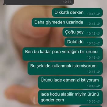 Dufaofficial Elbise Taş Dökülmesi İade