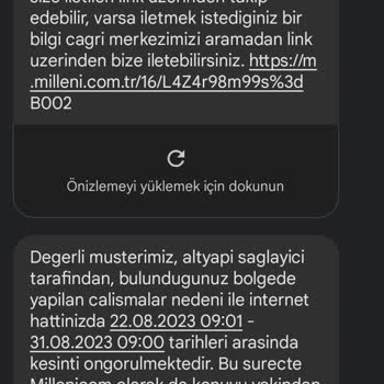 İnternetimiz Yok Millenicom Kullanıyoruz