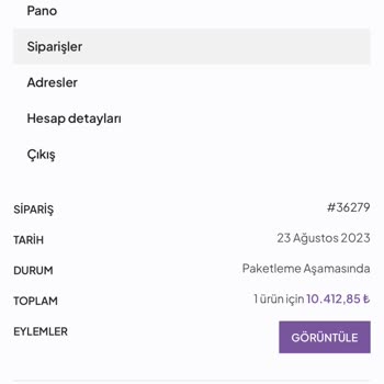 Akillielma.net Kargolanmayan Sürekli Bekletilen Ürün