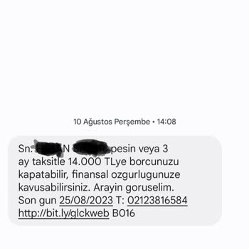 Gelecek Varlık Adlı Firmanın Beni Rahatsız Etmesi.