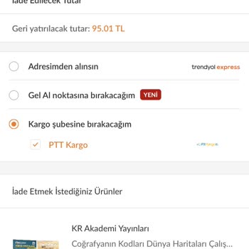 Trendyol Tam Ücret İade Olmaması
