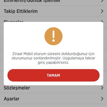 Ziraat Bankası Uygulaması Devamlı Oturum Kapatma Hatası!