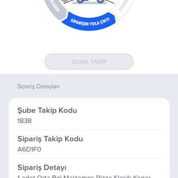 Domino's 1 Saatte Getirdi.