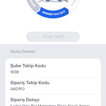 Domino's 1 Saatte Getirdi.