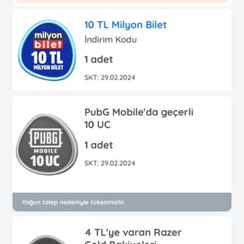 PUBG (Pubgmobile.com) Tükenen Uc Kodlarının Yenilenip 20 Uc Min Verilmesini İstiyorum