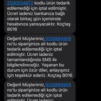 Koçtaş Sattığı Malı Vermiyor