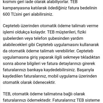 TEB Kredi Kartı Kampanya Taahhüdüne Uymaması!