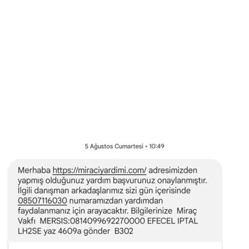P*****a Miracı Yardim Başvurusu