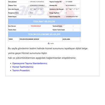 A101 Den Alınan Ürünün Teslim Edilmemesi