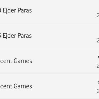 Tencent Games Türkiye Tencent Games Vodafone Mobil Ödeme İşlem Bilgi Dışı
