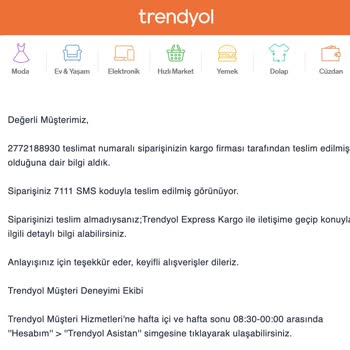 Trendyol Express Reddedilen Kargoyu Teslim Edildi Gösterdi