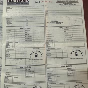 Filo Teknik Oto Kiralama Filo Teknik Araç Kiralama Depozito Ödemiyorlar