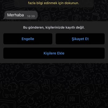 WhatsApp +62 İle Başlayan Telefon Numarasından Mesaj Geldi
