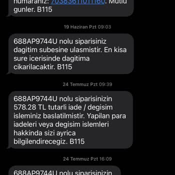 Modasima İademi 2 Aydır Yapmadı