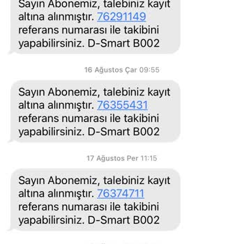 D-Smart Net Arıza Kayıtlarından Hiçbir Sonuç Alamadık