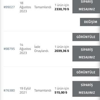 Faruk Sağın İade Değişim