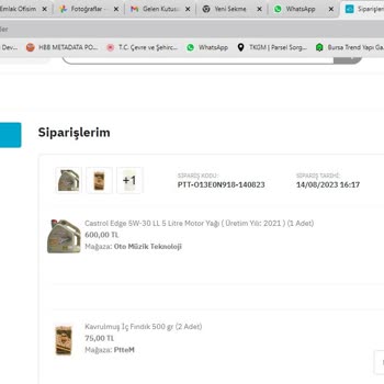 Şikayet Epttavm Castrol Edge 5W-30 Ll 5 Litre Motor Yağı