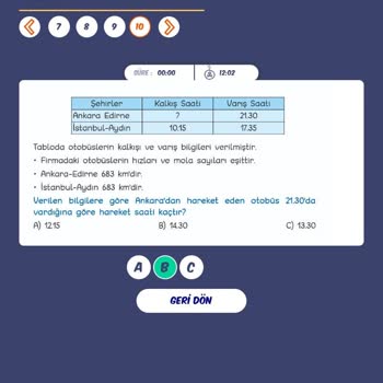 Tonguç Akademi Soruların Cevapları Yanlış.